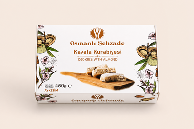 Osmanlı Şehzade - Kavala Kurabiyesi 450gr (Ay Kesim)