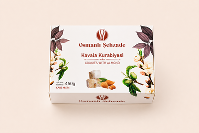 Osmanlı Şehzade - Kavala Kurabiyesi 450gr (Kare Kesim)